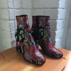 Marc Fisher Floral Booties